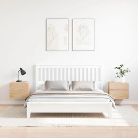 Éjjeli asztal fiókkal 2 pcs Barna 39 x 34 x 33 cm Tömör fenyőfa