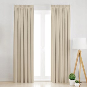 Sötétítő Függöny Szalaggal 145X250 Bézs
