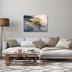 Egy hegyi táj képe (üvegen) (70x50 cm)