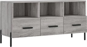 vidaXL szürke sonoma színű szerelt fa TV-szekrény 102 x 36 x 50 cm