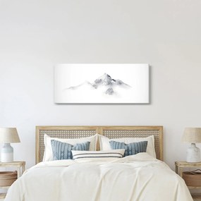 Kép - Tinta festmény hegyek (120x50 cm)