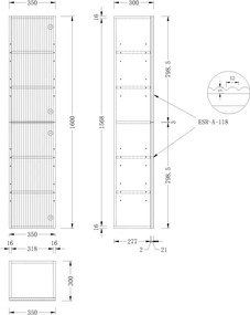 AREZZO design SIERRA oldalszekrény, tölgy