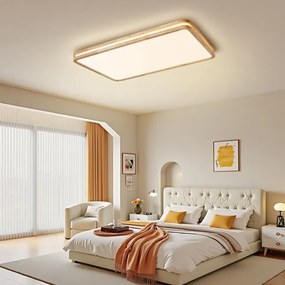 Brilagi - LED dimmelhető lámpatest MOLINA SQUARE LED/128W/230V tölgy 90x60 cm + távirányító