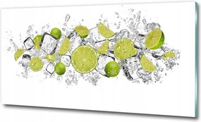 Fotótapéta üvegfalra Lime mentával 100x70