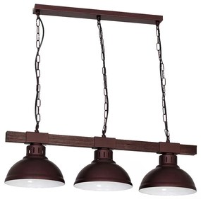 Csillár láncon HAKON 3xE27/60W/230V sötét