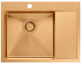 Acél mosogatótálca RUSSEL 116 Copper