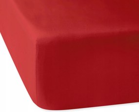 Pamut-szatén gumis lepedő 160x200 Darymex piros