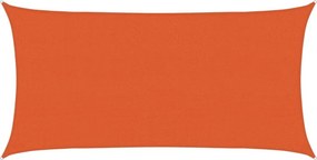 vidaXL narancssárga HDPE napvitorla 160 g/m² 2 x 4 m