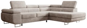 Sarokkanapé Stiletto (J) (bézs szürke + ezüst). Akció -15%. 1099691