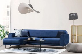 Design összecsukható kanapé Haylia 287 cm kék - bal