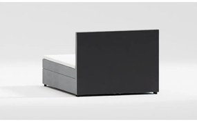 Világosszürke ágyneműtartós boxspring ágy 140x200 cm Rico – Ropez