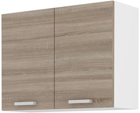 Felső konyhaszekrény Domton 80 G 60 2F (trufla sonoma tölgy + fehér). 1033026