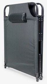 Összecsukható kemping nyugágy matraccal szürke