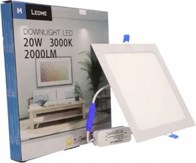 Led panel Cuadrado Serie Slim 20W 6000K