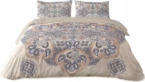 Ágyneműhuzat Szatén Pamut Prestige 160x200 Kék Mintás