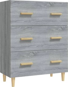 vidaXL szürke sonoma színű szerelt fa tálalószekrény 70 x 34 x 90 cm
