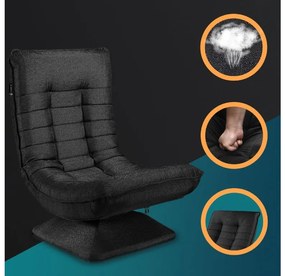 Casaria® Pihenőszék - fekete