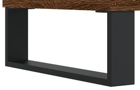 barna tölgyszínű szerelt fa hanglemezszekrény 85x38x48 cm