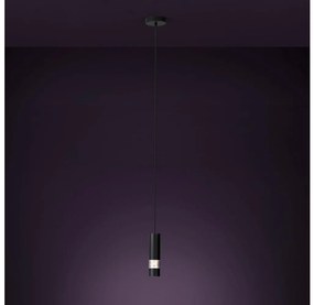 Eglo 39705 - LED Csillár zsinóron BERNABETA 1xGU10/4,6W/230V fekete