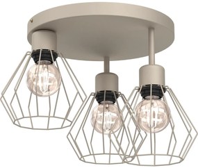Mennyezeti lámpa PARKLA 3xE27/15W/230V bézs