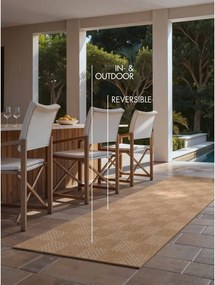 Krémszínű-natúr színű kültéri-beltéri futószőnyeg 80x200 cm Haringey Dorothy – Ted Baker