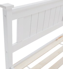 Ágy ágyráccsal, fenyő/fehér, 160x200 LUCAS NEW