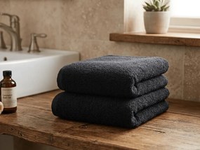 Törölköző NORIELLE 50x90 cm fekete, 100% pamut