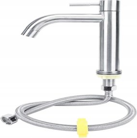 Rozsdamentes Acél Csaptelep Szimpla Hideg Mosdó Víz Csaptelep