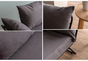 Kétszemélyes kanapé Verve 2 (szürke). 1101846