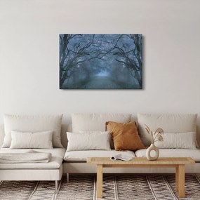 Egy erdő képe a ködben (90x60 cm)