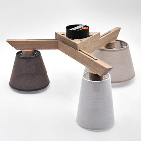 Brilagi - LED  Felületre szerelhető csillár  ANTHONY 3xE14/40W/230V tölgy