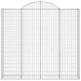 7 db íves horganyzott vas gabion kosár 200x50x180/200 cm