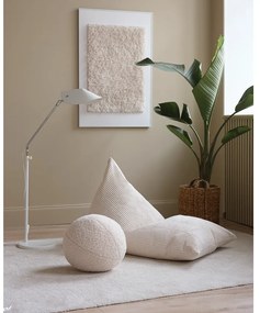 Krémszínű kordbársony gyerek babzsákfotel Big Lounger – Wigiwama