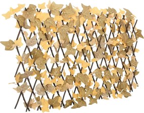 vidaXL narancssárga bővíthető műjuharlevélrács 180 x 60 cm