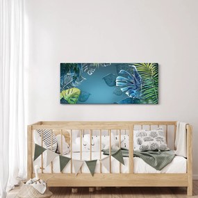 Kép - Trópusi növények levelei (120x50 cm)