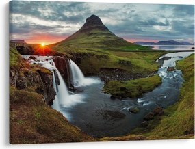 Kép - Kirkjufell naplementében (70x50 cm)