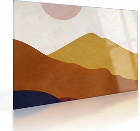 Üveg kép - Akvarell hegyek N⁰1 (70x50 cm)