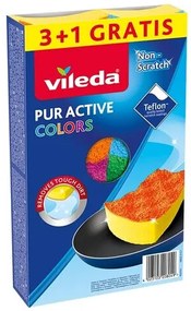 Vileda PUR active Colors szivacs 3+1 ks