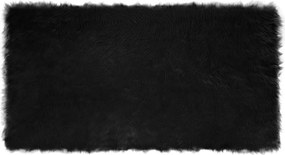 vidaXL Műgyapjú Szőnyeg Tafalla Fekete 80 x 150 cm Poliészter