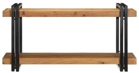fali polc 90x33x45 cm tömör fa akácfa