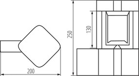 KANLUX 36552 PEVO Modern Kültéri Fali Lámpa IP65