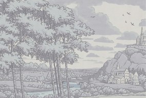 Fali tapéta Prémium mesebeli táj 104x70 Ragasztó