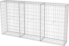 vidaXL horganyzott acél gabion kosár 200 x 30 x 100 cm