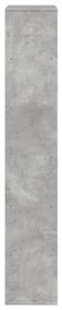 betonszürke szerelt fa térelválasztó 100 x 33 x 187,5 cm