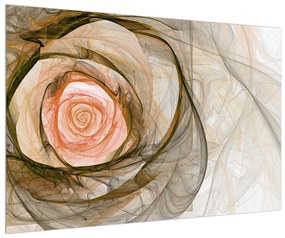 Modern kép rózsával (90x60 cm)