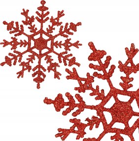 Karácsonyfa Medálok 3db Hópelyhek 12 cm Csillogó Medál