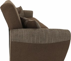 3-ülés ágyfunkcióval, barna, MILO 3-Ülés