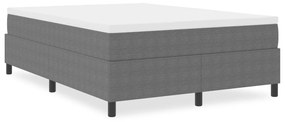 Boxspring Ágy Világosszürke 160x200 cm Corduroy Szövet