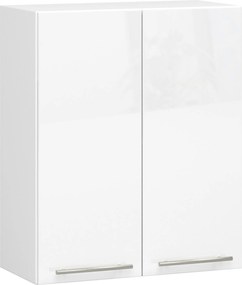 Akasztós Konyhaszekrény Olivia W60 H720 Fehér-fehér Fényes Akd