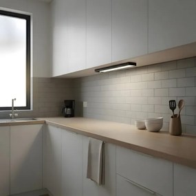 2 darabos készlet: VIRO LED újratölthető bútorvilágítás érzékelővel, 1,2 W, 800 mAh, 30 cm, CCT, fekete